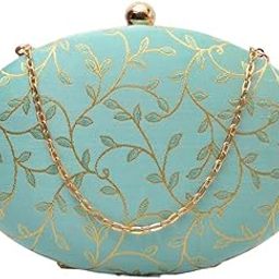 Oval shaped Clutch Bag For Women With Detachable Chain Sling Strap-image-28