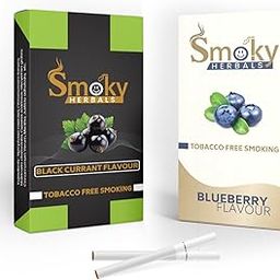 Smoky Herbals Pack of 2 Flavours 100% Tobacco & Nicotine Free Cigarette (BLUEBERRY - BLACK CURRANT) - 10Sticks x 2-image-84