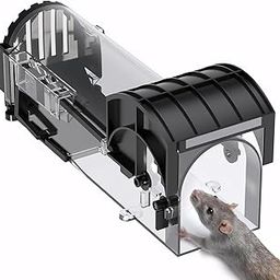 ZODZE Rat Trap Cage for House Garden Patio, 32 cm Humane Mouse Trap Enlarged No Kill Reusable Catch and Release Smart Rat Catcher Trap for Home, Rodent Trap for Mice, Pets, Rodents-picture-16