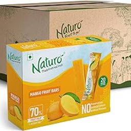 Naturo Fruit Bars Jumbo Multipack Box | Pack of 10 (20 Fruit Bars Per Box) | Gift Box | Fruit Lovers Pack | Birthday Party Sweets | Festival Box (Mango)-image-84