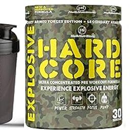 HulkNutrition Hardcore Pre-Workout Supplement, Energy Drink with Creatine Monohydrate, Arginine AAKG, Beta-Alanine, Explosive Muscle Pump, Caffeinated Punch - For Men & Women [30 Servings, Mojito] + Hulk Nutrition Apple Cider Vinegar (ACV) Effervescent Tablets for Weight Loss with Mother and Vitamin B12 & B6, Pomegranate | Weight Management, Gut Health, Supports Digestion | Easy to Carry & Consume [20 Tablets] | Free Shaker-image-89