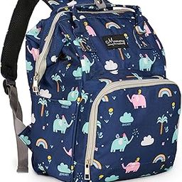 Mammy Stylish Babies Diaper Bag for Moms for Travel Multifunctional Diaper Bag Backpack for Mothers (Elephant Blue)-26