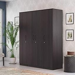 Star 4 Door Wardrobe (Imperial Teak)-picture-10