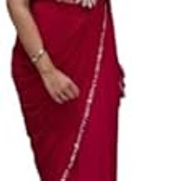 Ready To Wear Saree for Womens Bollywood Rangoli Silk fabric With Embrodery Cording Fancy Sequance Work-image-18