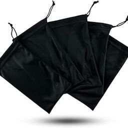 Dolly Soft Pouch Bag (Pack of 5) AKA | Sunglasses Pouch Case | Gadget Bag | Cleaning Pouch | Mobile Sleeve | Makeup Bag | Bigger Size in Black Microfiber Color for Men & Women-20