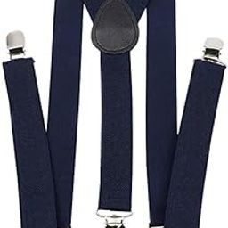 Adjustable Elastic Y Back Style Suspenders for Men and Women (Navy Blue)-image-44