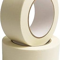 Masking Tape - 20 Meter Length 48 MM / 2" Inch - 2 Rolls Per Pack - Easy Tear Tape, Best for Carpenter, Labelling, Painting and leaves no residue after a peel.-17