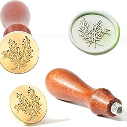 Curated Cart Leaf Wax Seal Stamp Kit Decorating Gift Cards Wedding Invitations Envelopes Letters Sealing Wax Seal Stamp (Leaf)-13