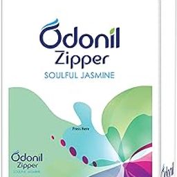 Odonil Bathroom Air Freshener Zipper Soulful Jasmine - 60gm (10gm*6)-image-1