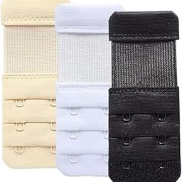 Women's Plain/Solid Bra Extender (Skin, White, Black)-image-17