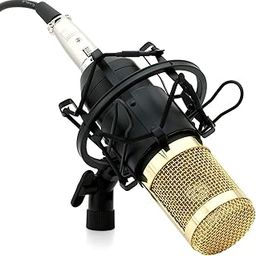 Powerpak Bm 800 Black Professional Condenser Microphone Mic Sound Studio Recording Dynamic (Requires Phantom Power) - Xlr-30