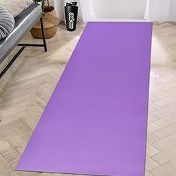 A CUBE LUXURY SOLUTIONS Large Size Yoga Mat for Men and Women Eco-Friendly, Non-Slippery,Non-Toxic, Thick Easy To Fold Fitness Exercise Mats with Anti-Slip For Home Gym & Outdoor Workout (6mm, Plain 04)-81