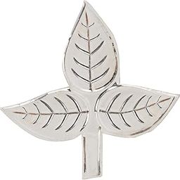 DHRUVS COLLECTION 925 Silver Single Piece Bel Patra for Shivji Pooja Purpose, Mandir Decoration & Gifting Purpose-24