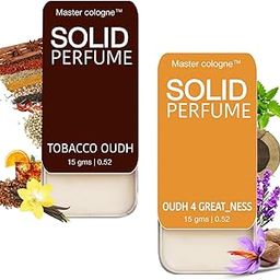 MASTER COLOGNE™ Pack of 2 TOBACCO OUDH & OUDH 4 GREAT_NESS Solid Perfumes | Pack of 2 | Alcohol Free | Cologne for Men & Women | Pocket Friendly & Easy to Apply | Strong & Lasting Fragrance-13