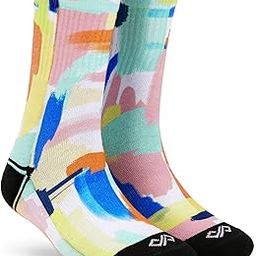 Men & Women Crew Length Socks (Fresco) (Pack of 1 pair; Multicolour; Anti-Odour; Breathable; Durable) (Small-Fits Shoe Size India/UK 4-7)(Large-Fits Shoe Size India/UK 8-10)-picture-15