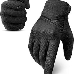 INBIKE Polyester Breathable Mesh Motorcycle Cycling Gloves Touchscreen With Tpr Palm Pad Hard Knuckle Black Large-image-14