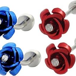 CALANDIS™ 2 Pairs Retro Rose Flower Cufflinks Men Shirt Business Wedding Party Gifts | Mens Jewelry-image-5