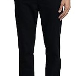 colorplus Men's Cotton Blend Solid Piece Dyed Pattern Contemporary Fit Flat Front Casual Trouser-picture-15