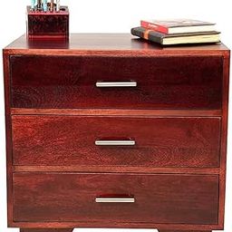 WOODY Furniture™ Sheesham Wood Bedside Table for Bedroom | Nightstands for Bedroom | Wooden Side Table for Living Room | Wooden Side Table with Drawers (Honey Finish)-12