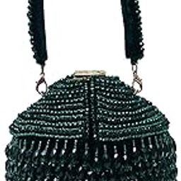 Emma Round Embellished Bag Clutch Purses Luxury Evening Handbags with Detachable Handle-picture-54