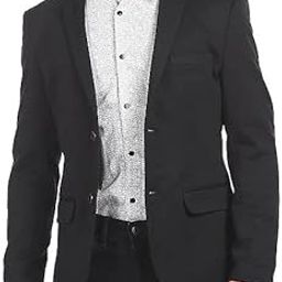 Mens Blazer Black Coat Stylish Latest Business Sport Jackets-image-6