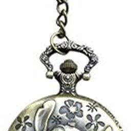 Stitch Pocket Watch(Working) Metallic Keychain with Box-97