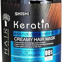 GEETA SWACHH Keratin MOISTURIZING & SMOOTH CREAMY HAIR MASK 1000 ML For Intense Damaged Hair Repair - Salon Like Hair Spa at Your Home - For Dry & Damaged Hair-picture-23