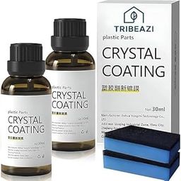 TRIBEAZI 2pcs Crystal Coating for Car & Bike | 30ml Plastic Parts Revitalizing PVC Restorer | Dashboard & Trim Polish | Car & Bike Shine Polish | Maintenance Cleaner Coating Agent-image-58