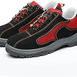 THE STYLE SUTRA® Safety Steel Toe Work Shoes Red for Men and Women EU 44 US 10.5 UK 9.5 | 1 Pair Safety Shoes-image-75
