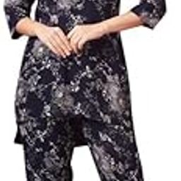 Women Rayon Printed Top & Pajama Set 2427-image-43