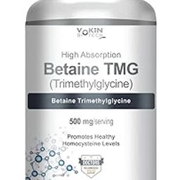 Vokin Biotech Betaine Trimethylglycine (TMG) for Support Healthy Homocysteine Levels (90 Capsules)-image-1