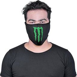 SOUL eTHICS Premium Cotton Breathable, Stretchable Rider Face Mask for Winter, Dust, Cold, Protection, Bike Riding, Helmet Cap, and All Other Outdoor Activities (Half Monster Mask)-image-15