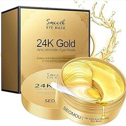 Luxelining 24k Gold Under Eye Patches (60 PCS) eye mask, Collagen Skin Care Products, Eye Patches for Puffy Eyes masks for dark circles, Wrinkles and puffiness, Revitalises and Refreshes Your Skin-20