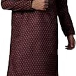 Men's Elegant Floral Printed Kurta Set (2pcs)-image-5