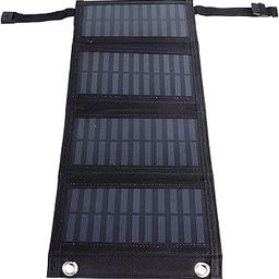 20W Solar Charger for Cell Phone, Foldable Solar Panel Charger for Hiking, Camping, Fishing(Black)-image-75