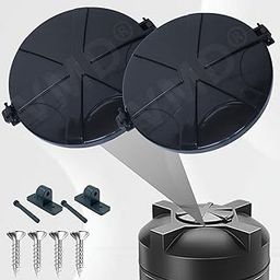 ALL IN ONE Black Water tank lid (19.5") Hinge Type, virgine, Pure Unbreakable, Durable, for 500/750/1000/1500/2000 ltr. tank (PACK OF 2)-9