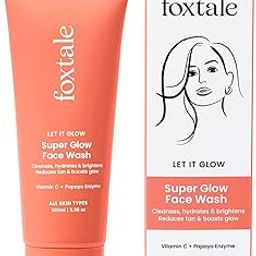 Foxtale Vitamin C Super Glow Face Wash with Papaya enzyme | Reduces Tan | Boosts Glow | Gently Exfoliates & Brightens Skin | Reduces Pigmentation | Face Wash for Men & Women- 100ml-image-19