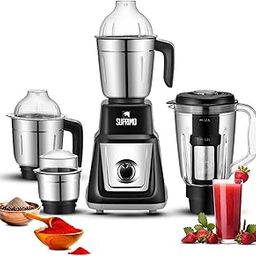 Moonstruck By Suprimo Star Powerful 1000Watt Mega Mixer Juicer Grinder With 4 Stainless Steel Jars|Nano grinding|ABS Body|CNC Hybrid Motor|1Year Warranty|Mixie|Chutney Making|Dry Grinding|Wet Grinding-image-90