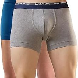 park avenue Men Regular Fit Solid Pattern Cotton Spandex Blend Trunk Pack of 2-picture-5