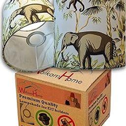 WolkomHome Green Lamp Shade | Modern Minimalist Fabric Light Cover for E27 Holder | Fits Table & Floor Lamps | Ideal for Living Room, Bedroom, Office Décor | Size 7.5x8x7.5 Inches-image-84