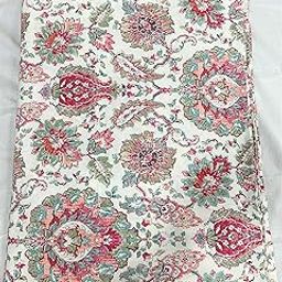Raghuraj Lifestyle Jaipuri Handmade Floral Printed Fabric (Multicolor, 60" Width) (2.5 MTR), Cotton-image-110