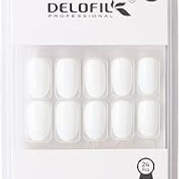 Delofill professionl 24 PCS Soft Matte Press-On Nails | Natural Look, Lightweight & Comfortable (A-12)-image-89