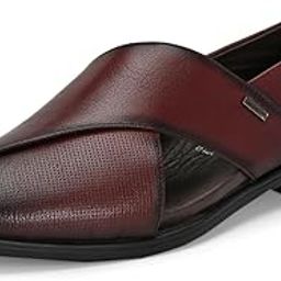 Black Leather Casual Shoes Peshawari for Men INDIGO-21-image-24