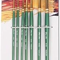 Pidilite Fevicryl Fine Art Synthetic Taklon Round Brush Set of 7, Paint Brush Set for Painting with Acrylic, Watercolours, Oil Colours, (Size: 0,2,4,6,8,10,12)-picture-29