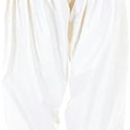 Women's Semi Cotton Patiala Salwar, Traditional Indian Style, Pleated Design with Drawstring-picture-3