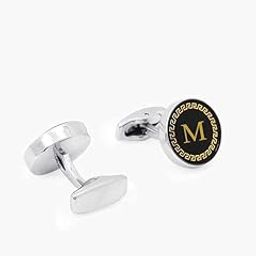 Cufflinks for Men Boys Cuff links Formal Stainless Steel Cufflink For Men Alphabet Letters M Birthday Gift Anniversary Husband Cuff Links Cufflinks Set Mens Boys Man Boy Valentine Gifts -A12-image-77