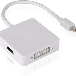 Tobo Mini DisplayPort to HDMI DVI VGA Adapter 4K Mini DP Converter Thunderbolt Compatible 3 in 1 for Mac, 2015 MacBook Pro Air, iMac, Surface Pro3 Pro4, Google Chromebook, PC, Projector - TD-191TC-8