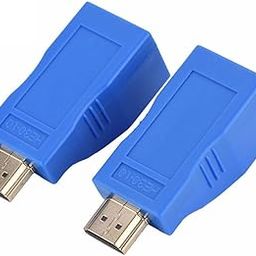 HDMI Extender 4k Adapter Over Cat5e/6 (1pair), HDMI Repeater to RJ45 Ethernet Network Converter, 4k HD 1080p UP to 30m/98ft, for HDTV, Set-top Boxes, DVD, PS4, STB-picture-3