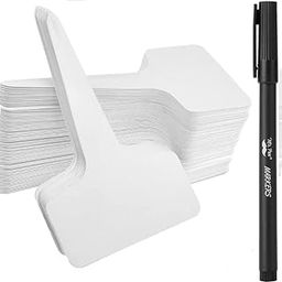 30 Pcs T-Type Plant Labels,Plant Labels Garden Labels Markers Nursery Label PVC Garden Tag,for Seed Potted Herb Flower Vegetable, 2.36" x 3.94"-image-86