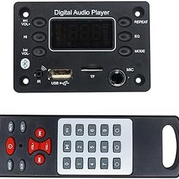 RASHRI Bluetooth FM with MIC Slot Big Display USB IR Antenna Slot MP3 Stereo Audio Player Decoder Module Kit with Big Remote-13